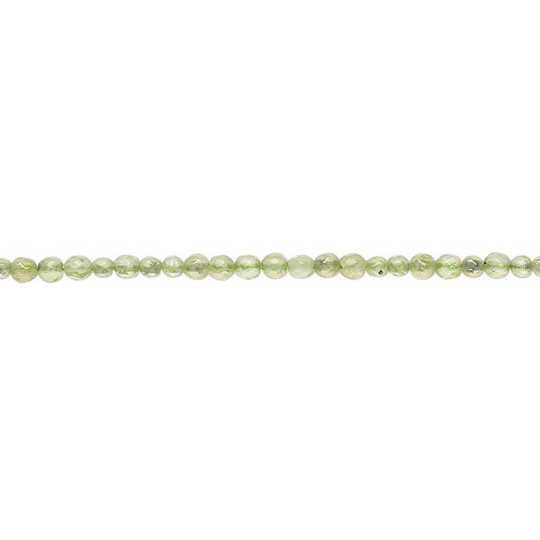 Peridot 1pkg1, faceted round bead natural 15 2mm image number 0