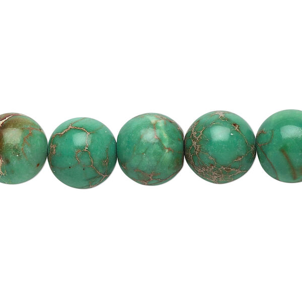 Magnesite 1pkg1, round bead 15.5-16 inch 10mm image number 0