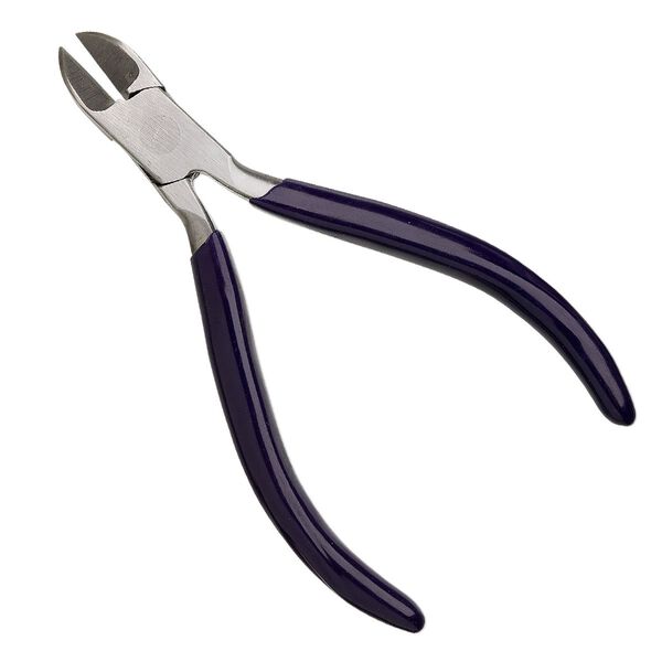 Pliers, economy side-cutter, steel and rubber, black or blue, 4-1/2 inches. Sold individually. image number 0