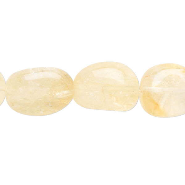 Citrine 1pkg1, tumbled nugget bead 15 inch medium image number 0