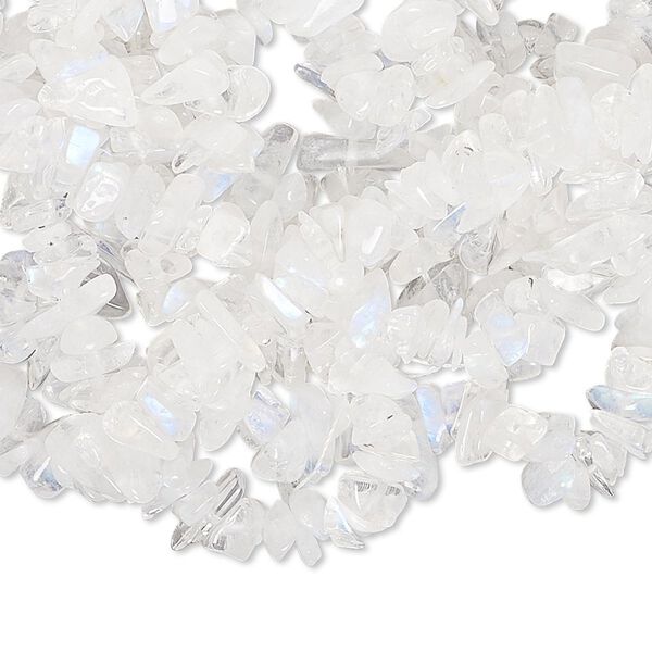 Rainbow moonstone 1pkg1, chip bead natural 34 inch small to medium image number 0
