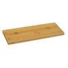 Display, earring card, lacquered bamboo, brown, 15x5.5 inch inclined. Sold individually. image number 1