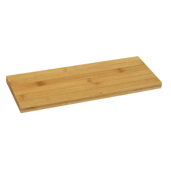 Display, earring card, lacquered bamboo, brown, 15x5.5 inch inclined. Sold individually. image number 1