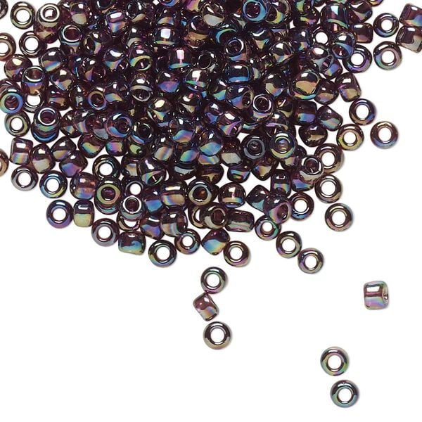 Seed bead, TOHO BEADS®, glass, pkg/250g, #8 round, translucent rainbow amethyst (TR-08-166C). image number 0