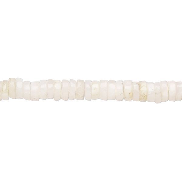 Pink aragonite 1pkg1, hand-cut rondelle bead natural 8 inch 4x1mm-6x2mm image number 0