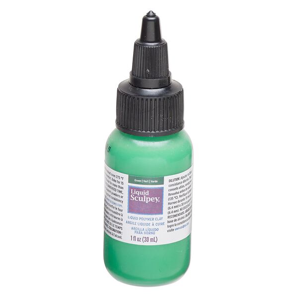 Liquid polymer clay 1pkg1, 1 fluid ounce green Liquid Sculpey® image number 0