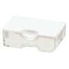 Organizer, Tiny Containers™, Bead Storage Solutions™, plastic, clear and opaque off-white, 2 x 1-1/8 x 3/4 inches. Sold per 13-piece set. image number 1