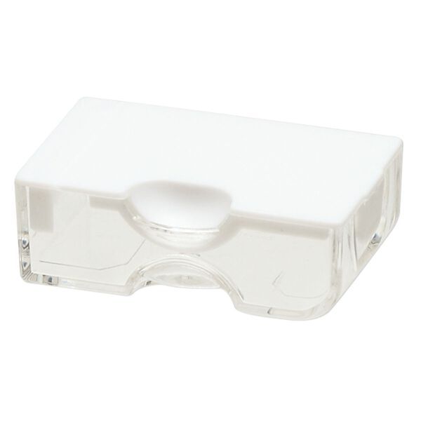 Organizer, Tiny Containers™, Bead Storage Solutions™, plastic, clear and opaque off-white, 2 x 1-1/8 x 3/4 inches. Sold per 13-piece set. image number 1