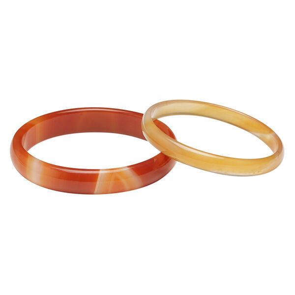 Red agate 1pkg2, open round focal mix 42x8mm-64x18mm image number 0