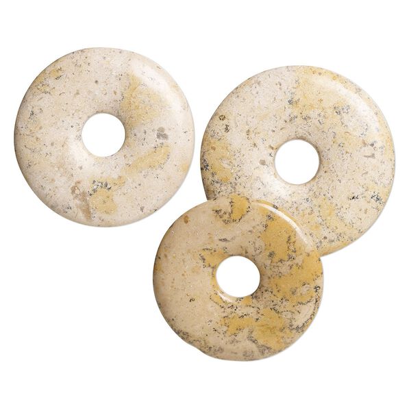 Grain stone 1pkg3, donut focal natural mix 40-46mm image number 0