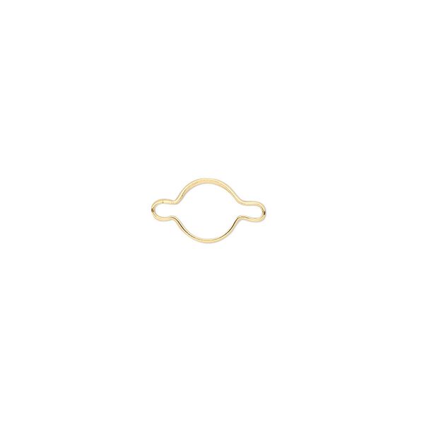Link, Wrap-Tite®, 14Kt gold-filled, 6mm round setting Sold per pkg of 2. image number 0