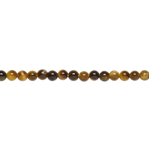 Tigereye 1pkg1, round bead natural 15.5-16 inch 3mm image number 0