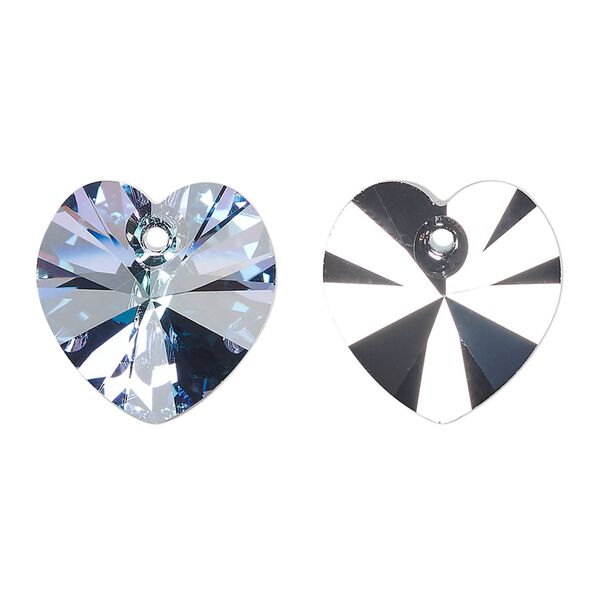 Drop 1pk crystal vitrail light, Preciosa Czech crystal 18mm pendant heart image number 0