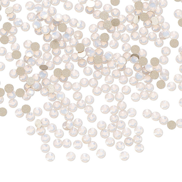 Flat back 144pk rose opal foil back, Preciosa MAXIMA Czech crystal rhinestone 2.1-2.3mm chaton rose round SS7 image number 0