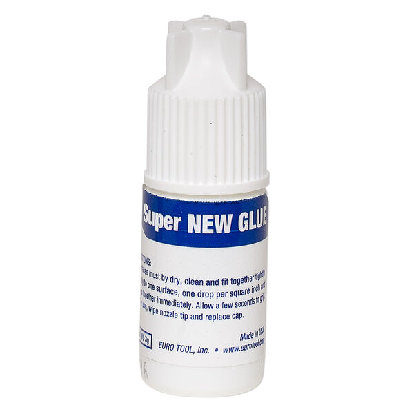Adhesive, EUROTOOL® Super New Glue, pkg/3g bottle, clear. image number 0
