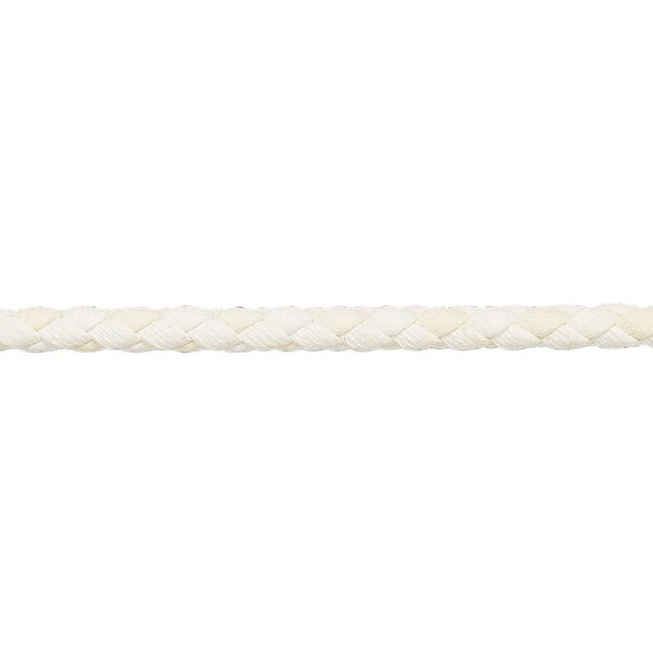 Bolo cord, leatherette, matte white, 3mm braided round. Sold per 5-yard section. image number 0