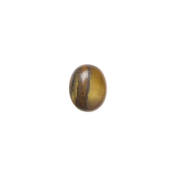Tigereye 1pkg10, calibrated oval cab natural 10x8mm image number 0