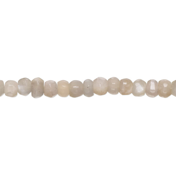 Multi-moonstone 1pkg1, hand-cut faceted rondelle bead natural 10 inch 4x2mm-5x4mm image number 0