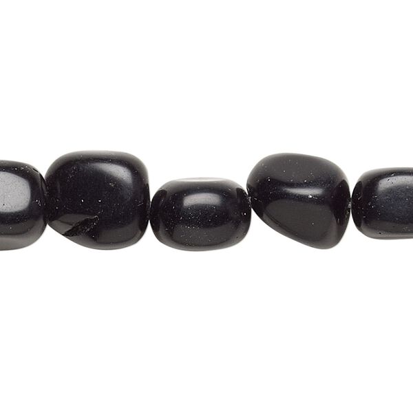 Golden sheen obsidian 1pkg1, nugget bead natural 15 inch small image number 0