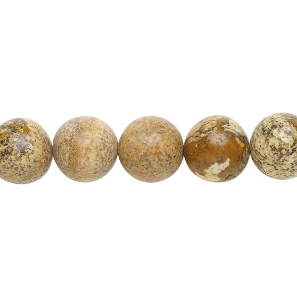 Picture jasper 1pkg1, round bead natural B grade, 15.5-16 inch 10mm image number 0