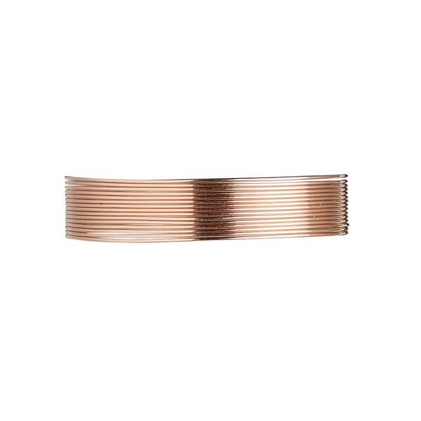 Wire, 12Kt rose gold-filled, half-hard, round, 26 gauge. Sold per pkg of 25 feet. image number 0
