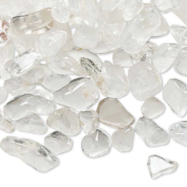Quartz crystal 1pkg1, hand-cut undrilled inlay chip natural 1 lb mix mini image number 0