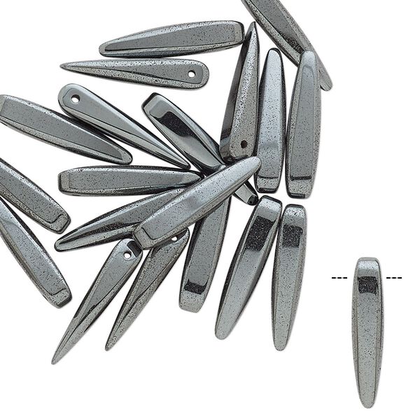 Hemalyke™ 1pkg20, top-drilled point bead 15x3mm image number 0