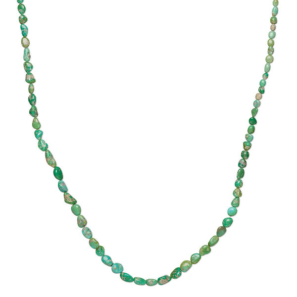 Turquoise 1pkg1, hand-cut pebble bead 15.5-16 inch graduated small to large image number 0