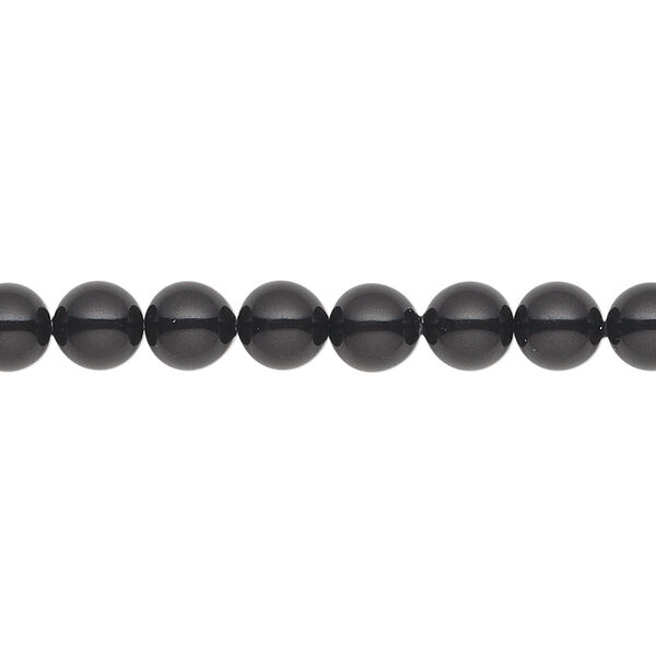 Pearl 500pk mystic black, Swarovski® 6mm gemcolors round 5810 image number 0