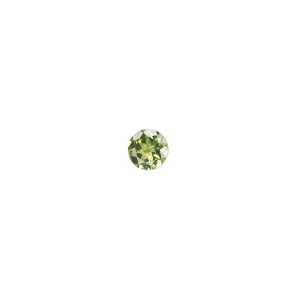 Peridot 1pkg1, hand-cut faceted round gem natural 6mm image number 0
