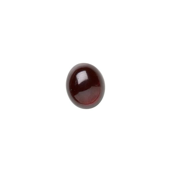 Garnet 1pkg1, hand-cut calibrated oval cab natural 12x10mm image number 0