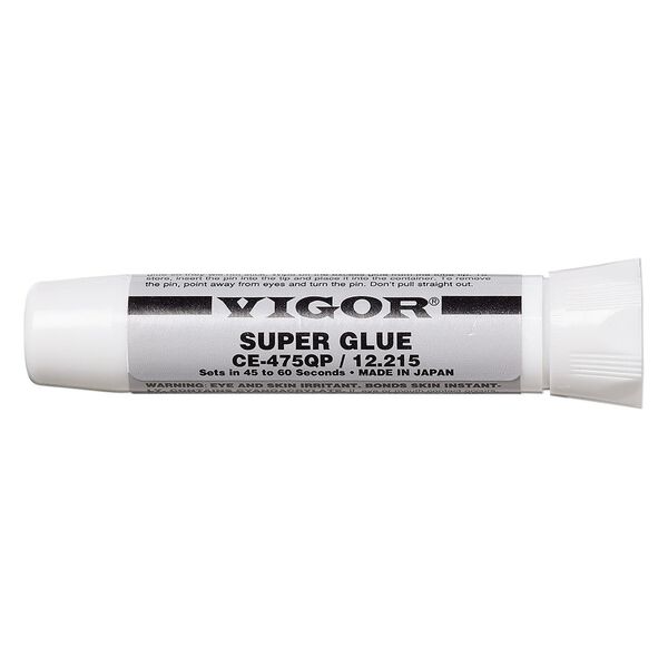 Adhesive, Vigor® Super Glue, glue, pkg/0.07 fluid ounce tube. image number 0
