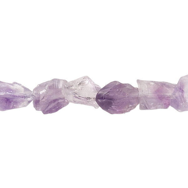 Amethyst 1pkg1, rough nugget bead natural 15.5-16 inch medium image number 0