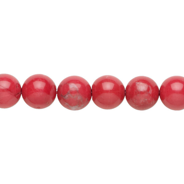 Howlite 1pkg1, round bead 15.5-16 inch 8mm image number 0