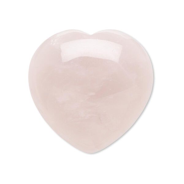 Rose quartz 1pkg1, calibrated heart cab natural 30mm image number 0