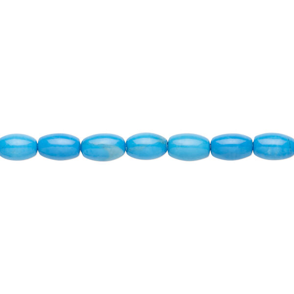 Howlite 1pkg1, oval bead 15.5-16 inch 6x4mm image number 0