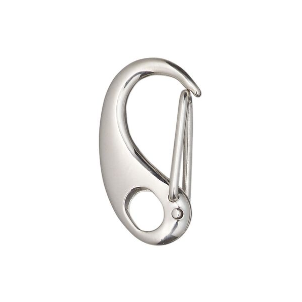 Clasp self-closing clip 1pkg1 sterling silver 27.5x14.5mm triggerless image number 0