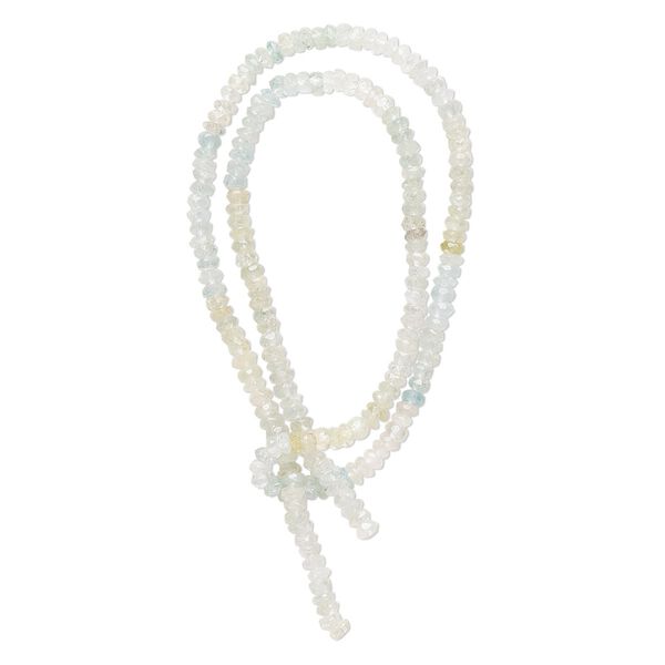 Multi-beryl 1pkg1, hand-cut faceted rondelle bead 15 inch 4x1mm-4x2mm image number 0