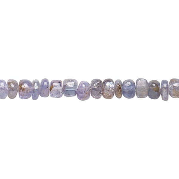 Tanzanite 1pkg1, hand-cut rondelle bead 8 inch 5x2mm-6x4mm image number 0