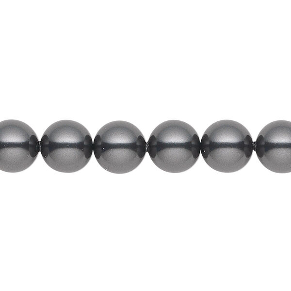 Pearl 250pk black, Crystal Passions® 8mm round 5810 image number 0