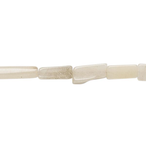 Multi-quartz 1pkg1, hand-cut square tube bead natural 13 inch 8x4mm-12x5mm image number 0