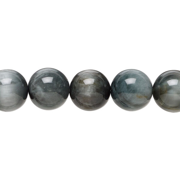 Cat's eye quartz 1pkg1, round bead natural B grade, 15.5-16 inch 10mm image number 0