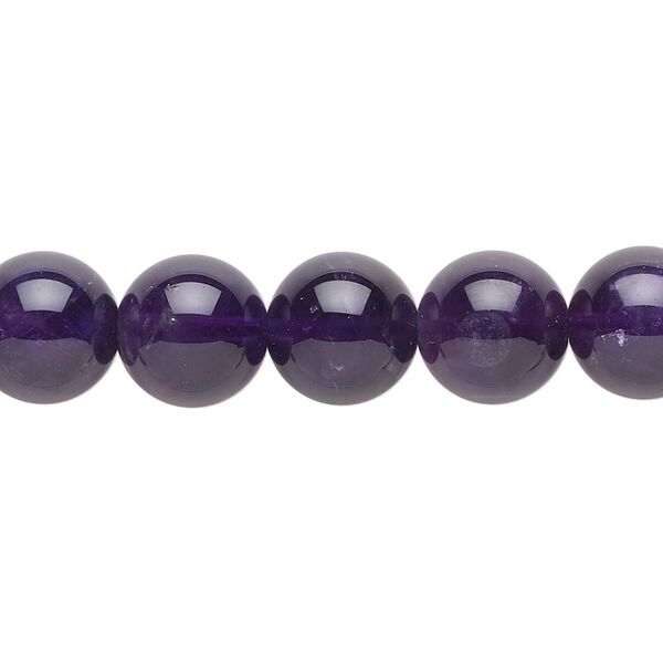 Amethyst 1pkg1, round bead natural 15.5-16 inch 10mm image number 0