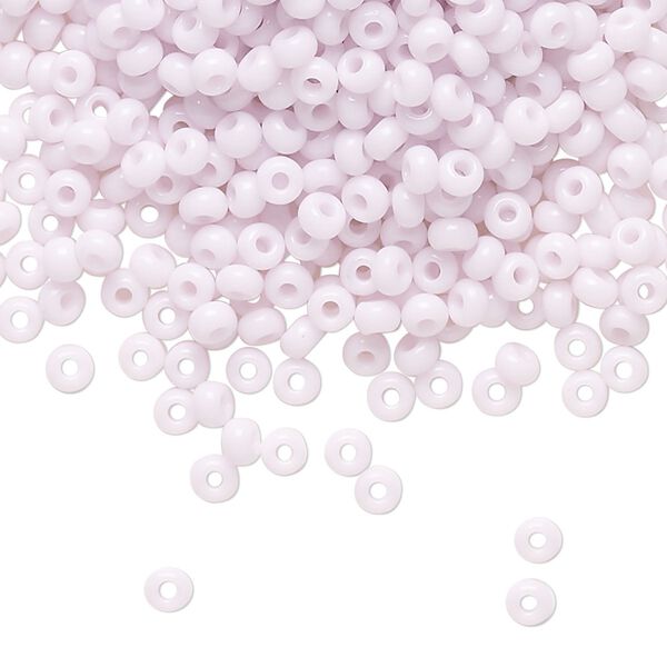 Seed bead, Preciosa Ornela Czech glass, pkg/50g, #8 rocaille, opaque pink, (73420). image number 0