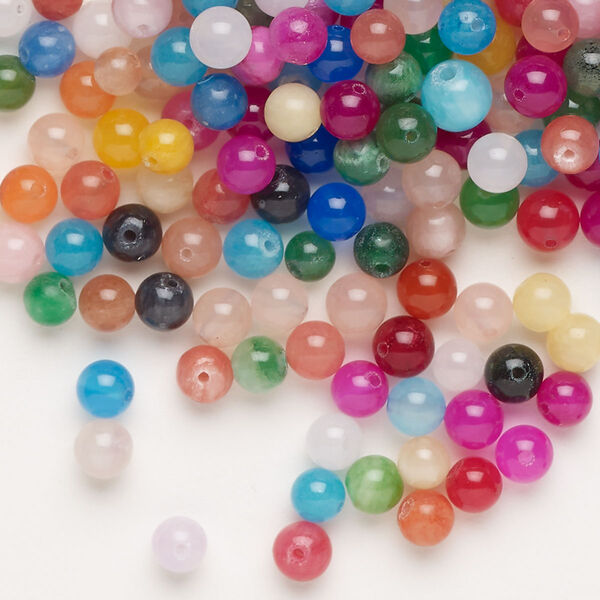 Quartz 1pkg1, round bead 2 oz mix 3-4mm image number 0