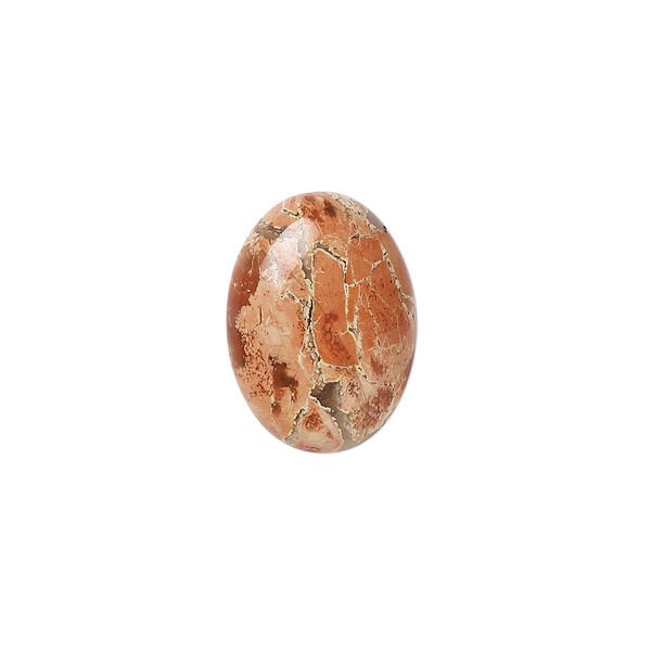 Spotted chalcedony 1pkg1, calibrated oval cab natural 18x13mm image number 0