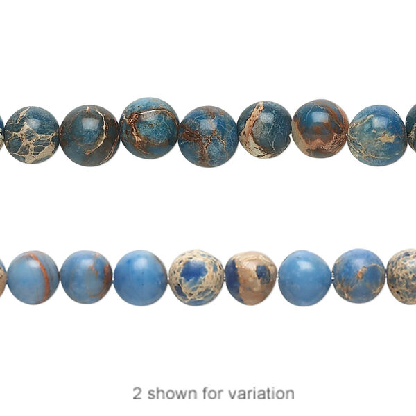 Magnesite 1pkg1, round bead 15.5-16 inch 6mm image number 0