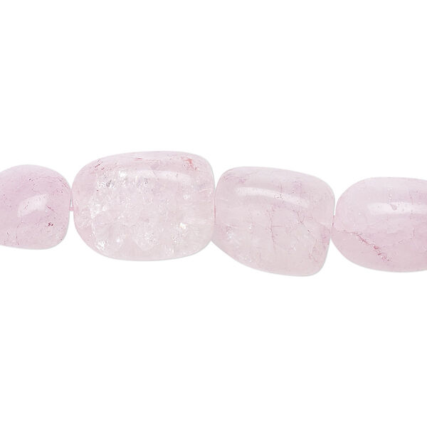 Ice flake quartz 1pkg1, crackle nugget bead 15.5-16 inch small image number 0
