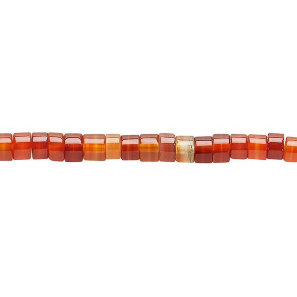 Carnelian 1pkg1, heishi bead 15.5-16 inch 4x2mm image number 0