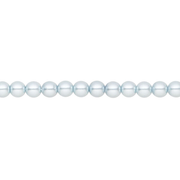 Pearl 50pk light blue, Preciosa Czech crystal 4mm round image number 0